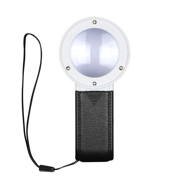 Hand Förstoringsglas Med Ljus